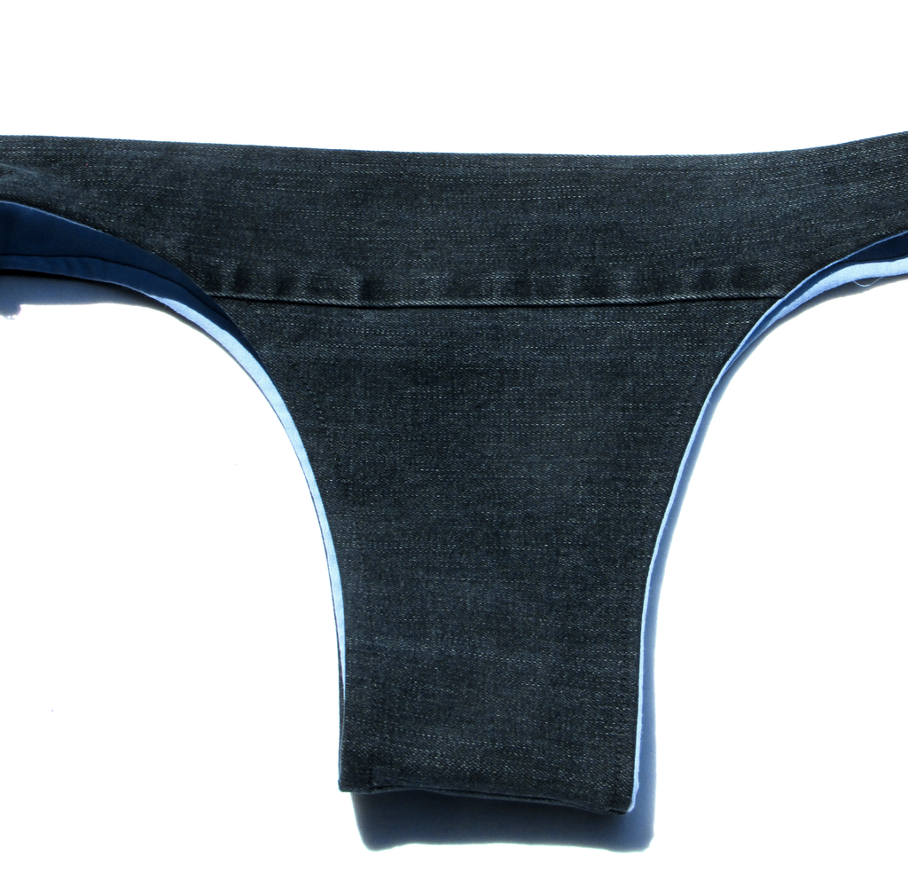 Bikini denim bottom