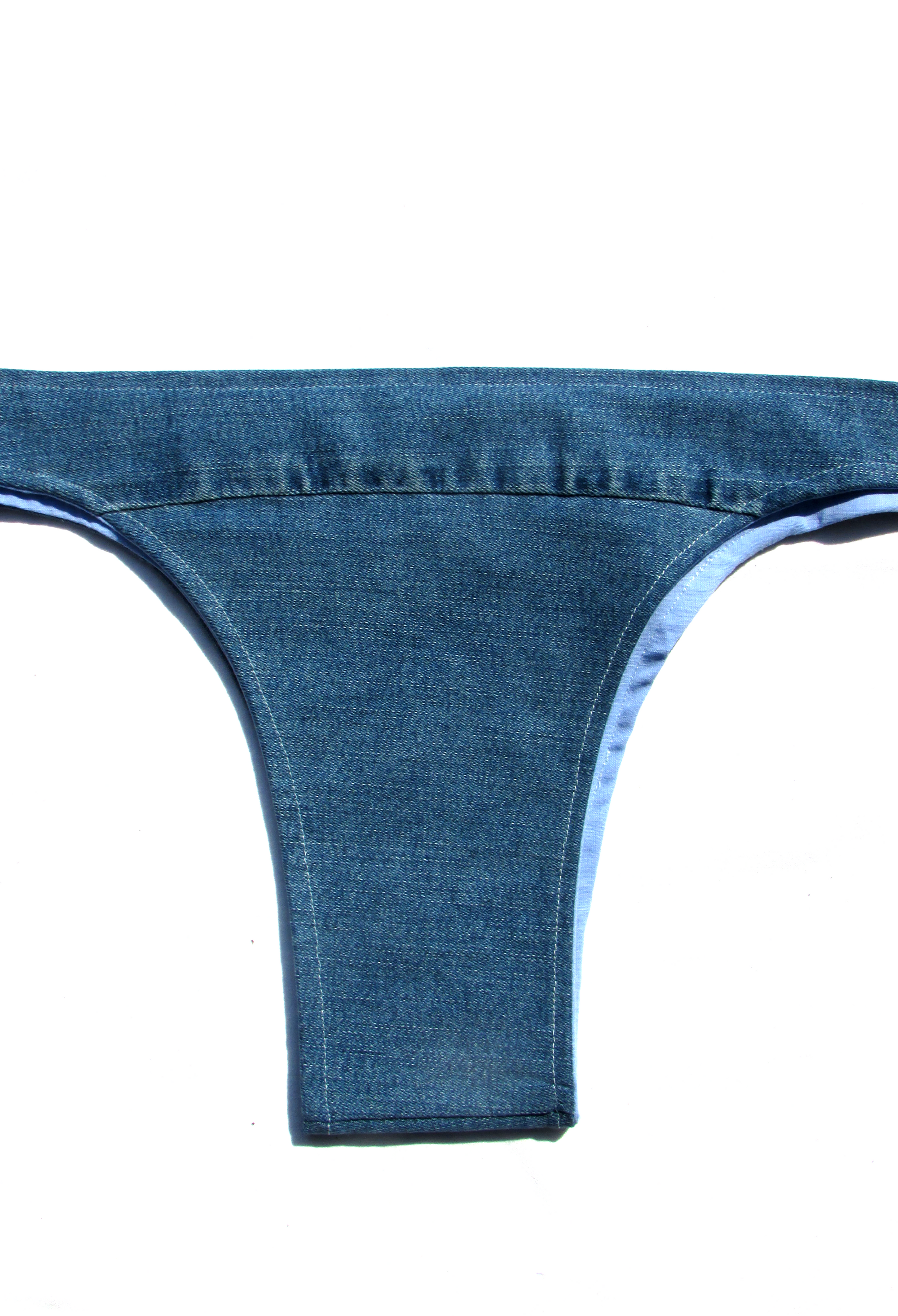 Bikini denim bottom