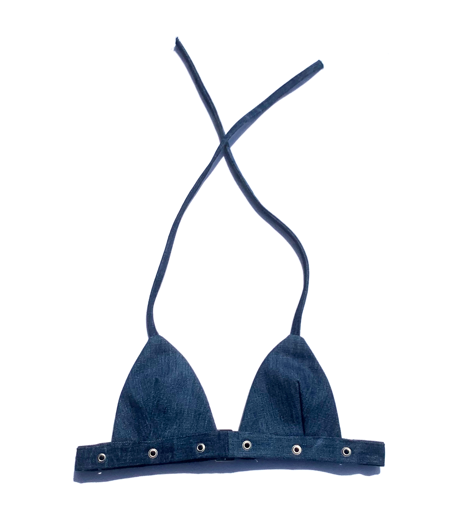 July denim bikini top