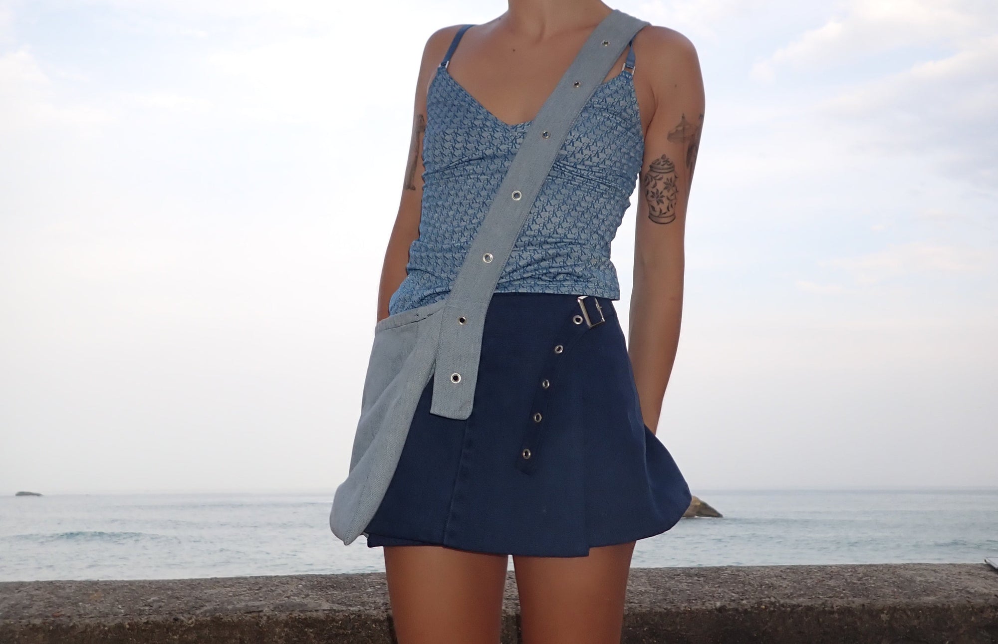 June denim bag